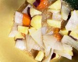 レンジ肉なし根菜ソーススゴだれあんサラダ作り方11写真