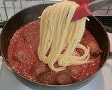 ミートボールのトマトソースパスタ♪作り方10写真