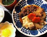 エバラすき焼きのタレで大人の肉豆腐作り方16写真
