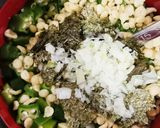 【レンジで簡単】冷凍オクラと海苔の和え物作り方2写真