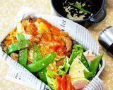 長ねぎ親子丼お弁当にも作り方6写真