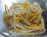 電子レンジでれんこんとにんじんの甘酢和え作り方6写真