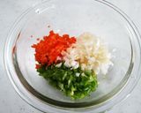 きざみ玉ねぎだし仕立てで野菜ドレッシング作り方1写真