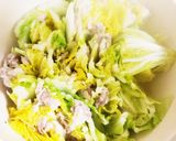 白菜がトロ～あまっ！豚肉挟み蒸し☆作り方4写真