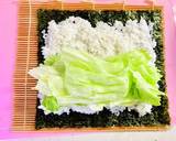 恵方巻き♡お弁当に♡海老フライサラダ巻き作り方10写真