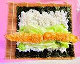 恵方巻き♡お弁当に♡海老フライサラダ巻き作り方12写真