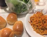 ナポリタンサンド弁当 鹿の園 詰め方作り方1写真