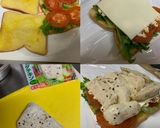 サラダチキンと卵のトーストサンド作り方4写真
