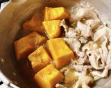 ＊かぼちゃと豚肉のしょうが煮＊作り方2写真