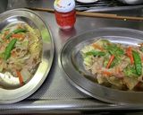 アワビのオイスター味　餡掛け海鮮焼きそば作り方7写真