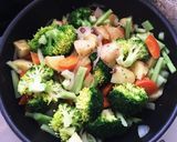 簡単ヘルシー☆レギュラー野菜の蒸しサラダ作り方9写真