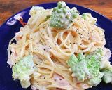 ロマネスコとベーコンのクリームパスタ作り方18写真