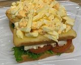 サラダチキンと卵のトーストサンド作り方7写真
