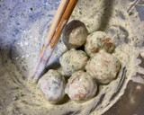肉団子の磯辺揚げ作り方3写真