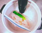 バンバンジー 細切り蒸し鶏のゴマだれがけ作り方5写真