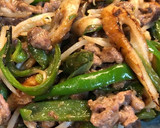 人参とピーマンと豚の炒め物/青椒肉絲風作り方8写真