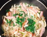 ベーコンときのこの和風パスタ作り方3写真