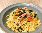 ベーコンときのこの和風パスタ作り方4写真