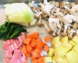 ほうれん草の具沢山ホワイトシチュー作り方1写真