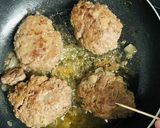キノコデミグラスソースのハンバーグ作り方10写真