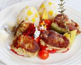 ♡子供♡おからハンバーグでピーマン肉詰め作り方10写真