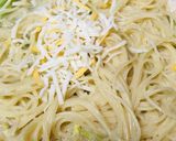 サラダチキン＆キャベツの豆乳カルボナーラ作り方3写真