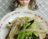 リカちゃん♡唐揚げ粉で白菜もやし野菜炒め作り方19写真