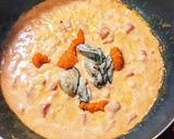牡蠣と雲丹のトマトクリームパスタ作り方4写真