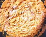 牡蠣と雲丹のトマトクリームパスタ作り方6写真