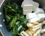 小松菜と豆腐のお味噌汁♪作り方2写真