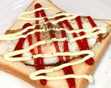 簡単☆5分で♬ケチャマヨ目玉焼きトースト作り方7写真