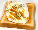 簡単☆５分で♬ケチャマヨ目玉焼きトースト作り方8写真