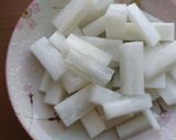 豚こま・大根のピリ辛オイスターソース炒め作り方1写真