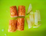 ちくわ天ぷらにじゃがいも入れちゃいました作り方2写真