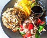 甘酢トマトの豚しゃぶと雑穀米の混ぜごはん作り方4写真