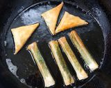 ねぎチーズ&梅しそ長芋のおつまみ春巻き作り方5写真