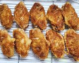 皮パリッパリ☆カレー塩の手羽先揚げ作り方5写真