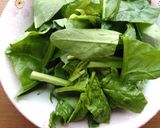 りんご・ほうれん草・アーモンドのマヨ和え作り方1写真