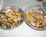 秋の味覚で　冷凍うどんの具作り方4写真