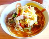 適当！野菜炒めからの簡単ちゃんぽん作り方7写真