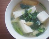 小松菜と豆腐のお味噌汁♪作り方5写真