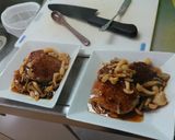 ふわふわハンバーグwithキノコ餡掛け作り方4写真