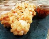 食感が楽しい❤海老団子あじさい揚げ作り方4写真
