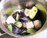 時短♪美味♪鶏ミンチ団子レンジ茄子の煮物作り方2写真