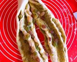 抹茶と甘納豆の和風ラウンドパン☻作り方5写真
