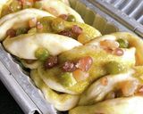抹茶と甘納豆の和風ラウンドパン☻作り方6写真