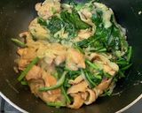 牡蠣と鶏肉とほうれん草のマカロニグラタン作り方6写真