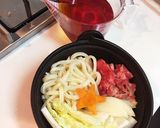 簡単なのに絶品！すき焼きうどん作り方1写真