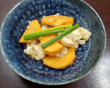 長芋と柿のちりめんじゃこの和え物作り方4写真