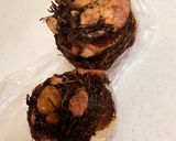 里芋の親芋で絶品☆お好み焼き風ほっこり揚作り方1写真